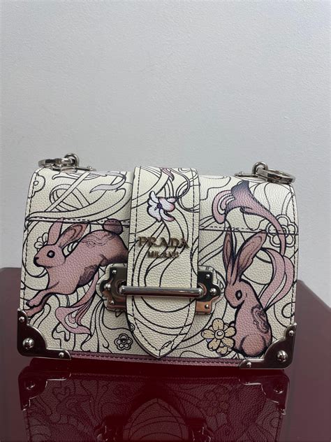 prada purse bunny|Prada Resort 2018 Glace Rabbit cahier bag .